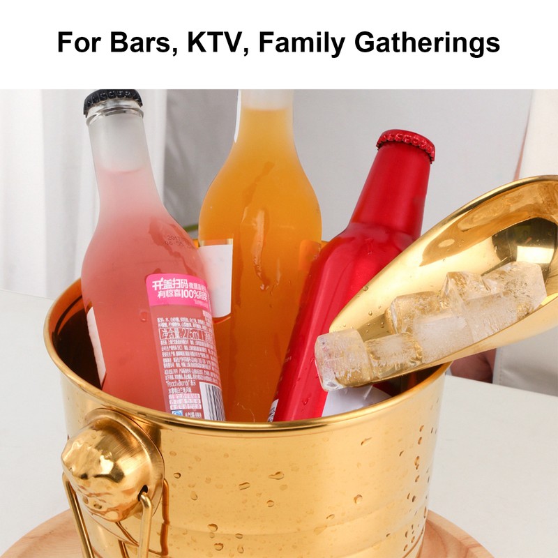 Wine Bucket 201 Stainless Steel Integral Molding Double Layer Design