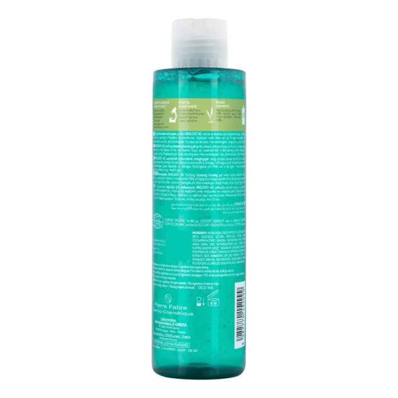 Gel Limpiador Purificante A-Derma Biology AC para Piel Grasa 200