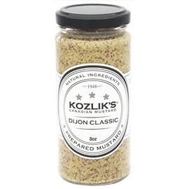 Kozliks Dijon Classique Hot Brown Yellow Natural Gluten Free Non-GMO Mustard, 8.5oz Jar …