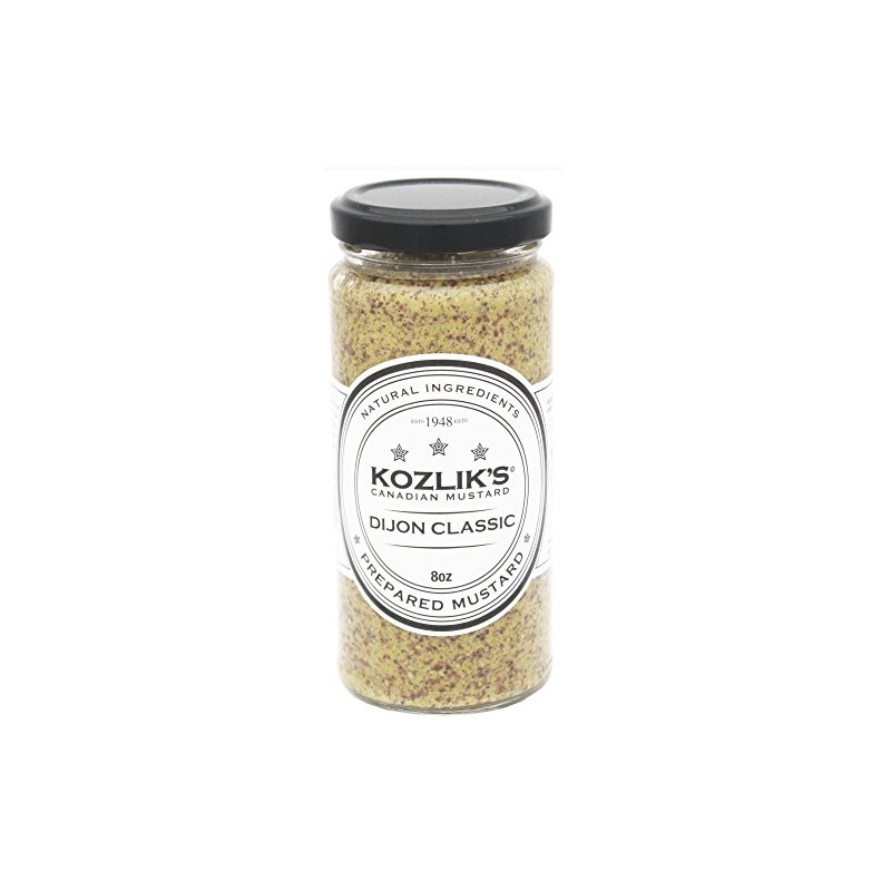 Kozliks Dijon Classique Hot Brown Yellow Natural Gluten Free Non-GMO