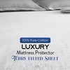 Sunshine Comforts Cotton Waterproof Mattress Protector Single- Ultra-Soft, Breathable Single