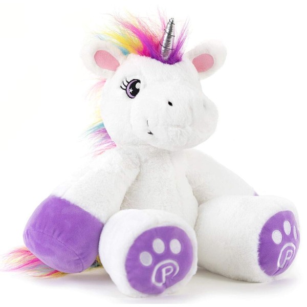 Plushible Unicorn Stuffed Animal for Kids - Big Stuffed Unicorn for Girls - 18"
