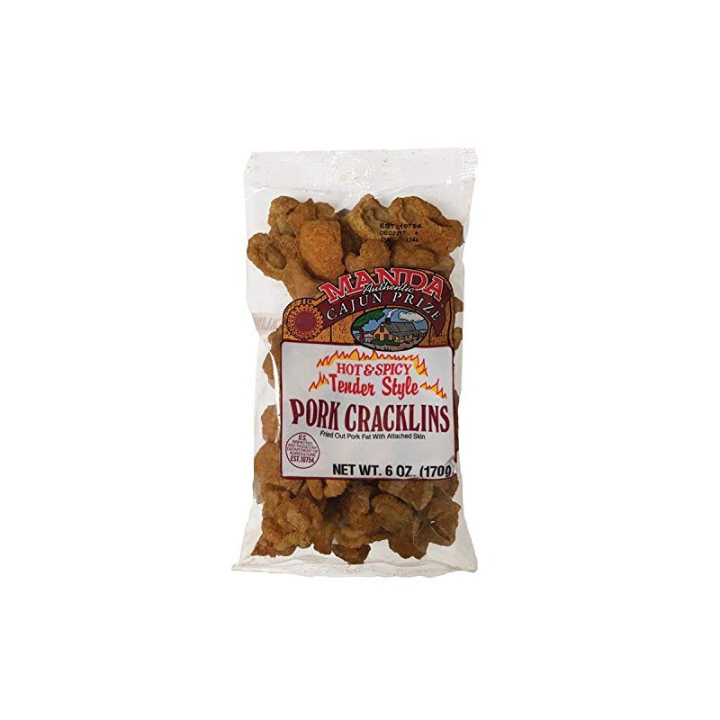 Manda Pork Cracklins (Hot)