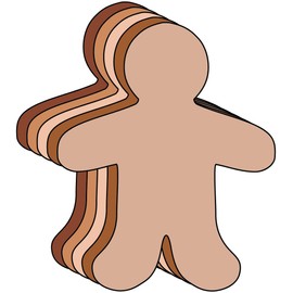 5.5” Person Multicultural Creative Cut-Outs, 31 Cut-Outs in a Pack for Around The World, Unity in Diversity Kids’ Craft Projects for School/Classroom