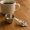 Nickel Fleur de Lis Coffee Scooper. Tea Scoop - Set