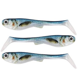 FISHN GRUMPY nature 3-pack, 10gr - 11cm, Ultra Realistic HighResCapture-Design, fishing lures for pike fishing, perch fishing, soft lure pike (Whitefish)