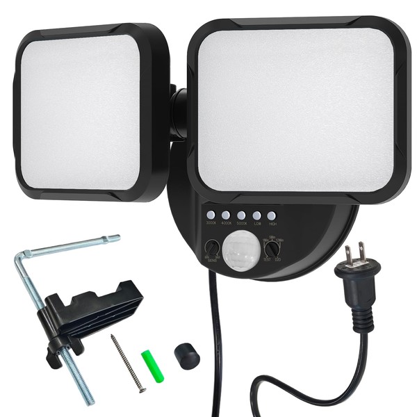 Owleye LED Sensor Light, Outdoor, 100 V, Outlet, IP65 Waterproof,