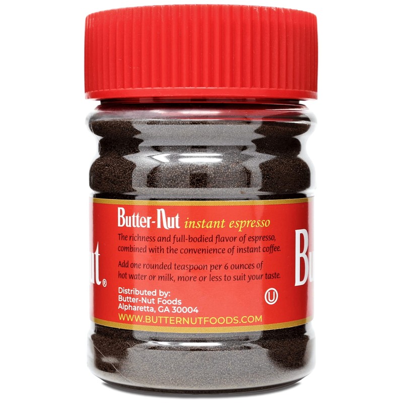 Butter-Nut Instant Espresso Coffee, 2 Ounce (Pack of 12)