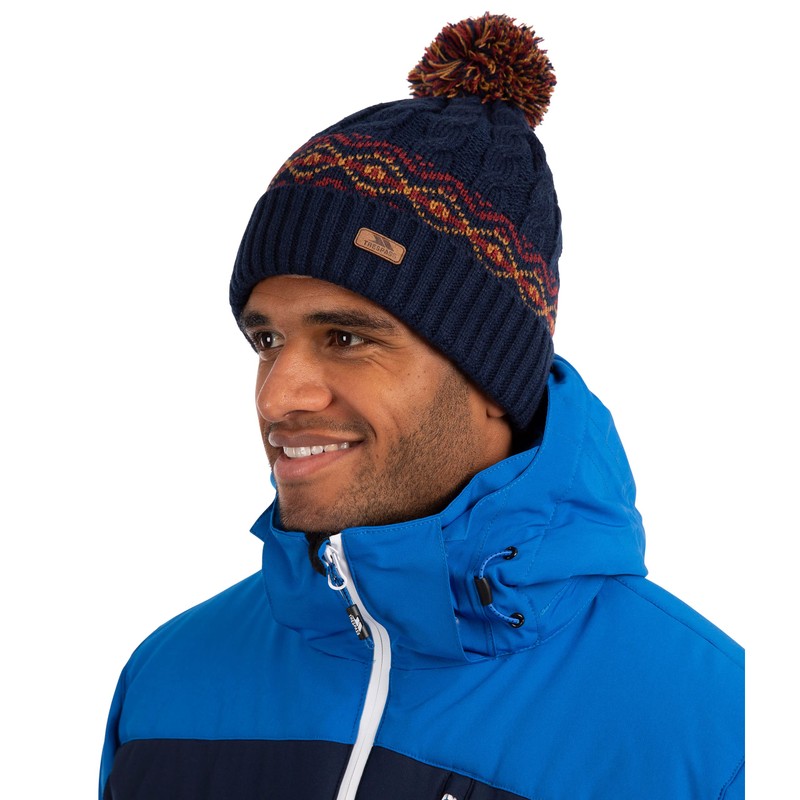 Trespass Men's Andrews Knitted Hat, Navy, One Size UK