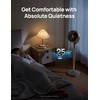 Dreo Fan for Bedroom, 80° Oscillating Standing Fan, 25dB Quiet,