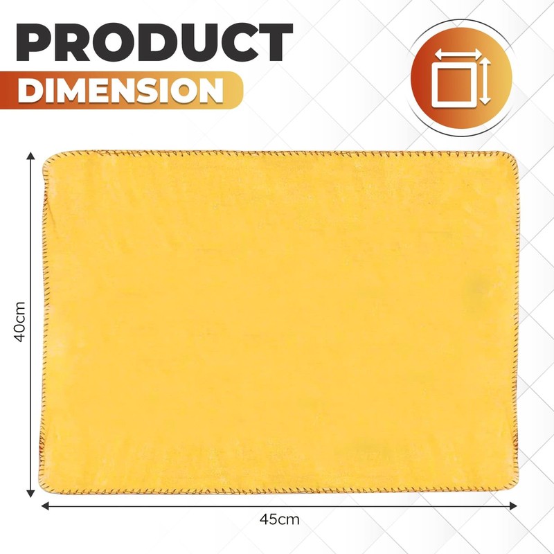 Pack of 5 Jumboo Yellow Dusters Cleaning Cloth 100% Cotton