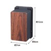 Yamazaki 3412 Outlet Guard, Black, Approx. W 2.8 x D