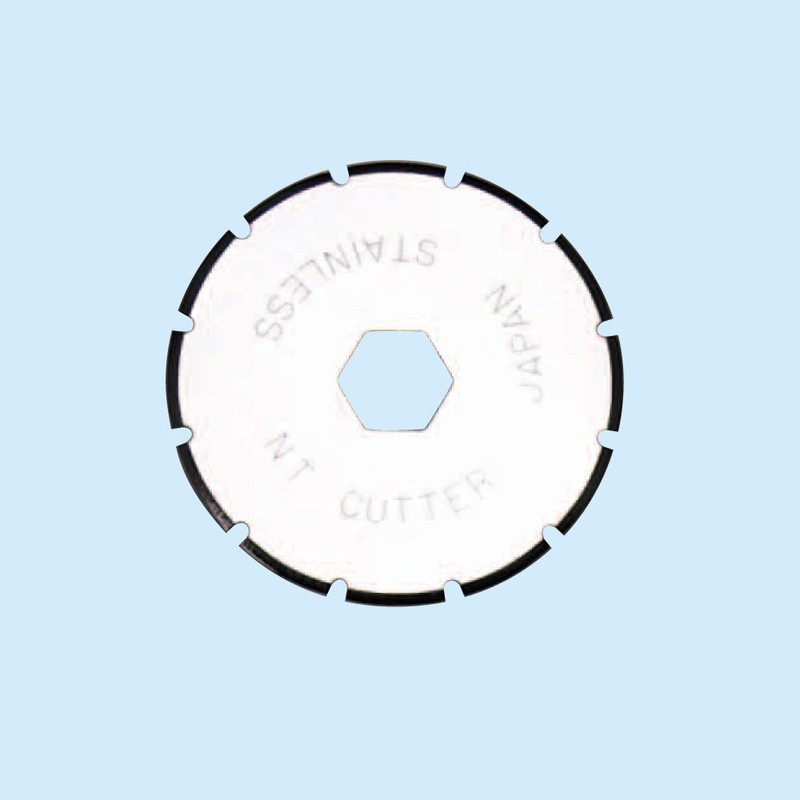 NT Cutter 28mm Rotary Perforating Blades for Rotary Cutter, 2-Blade/Pack,