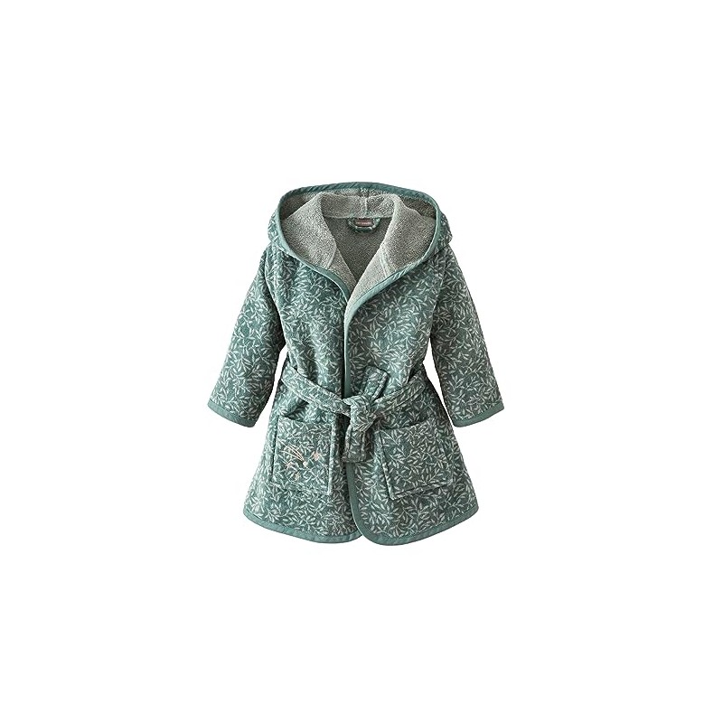 Vertbaudet Baby Bathrobe Broceliande Green Printed 92/98, Green print