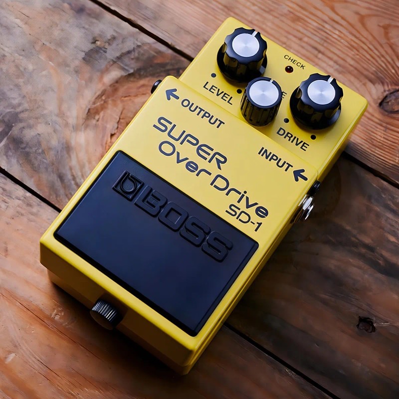 Pedal de efecto Boss Super OverDrive SD-1 amarillo