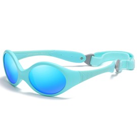 DUCO Polarized Baby Sunglasses with Strap for Newborn Toddler 0-24 Months,UV Protection Flexible Infant Sunglasses 0-2 Years