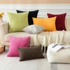 JOTOM Pack of 2 Corduroy Throw Pillow Covers Soild Decorative