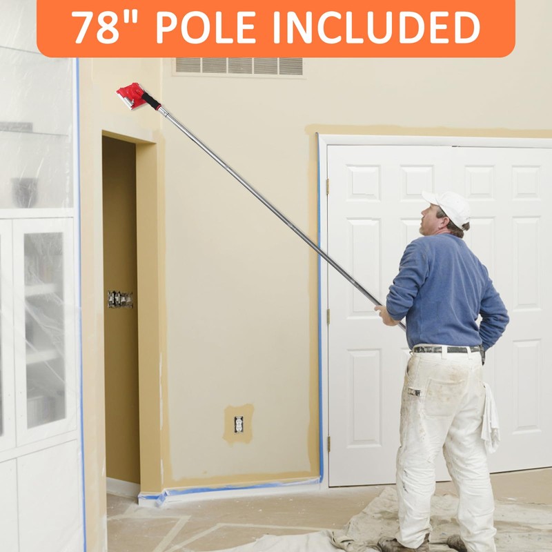 IAOVAW Paint Edge Trimmer with 78-Inch Extension Pole | Adjustable