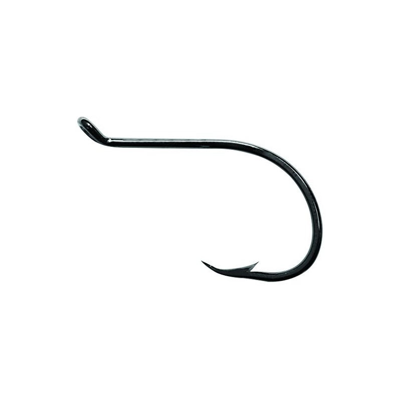 Mustad 92553-BN-2-10 Classic Octopus Hook, Black Nickel, S 2