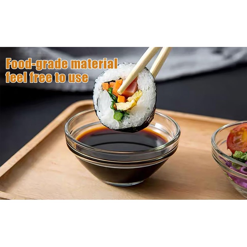 Maredash Mini Bowls 4 Inch Glass Bowls for Kitchen Prep,