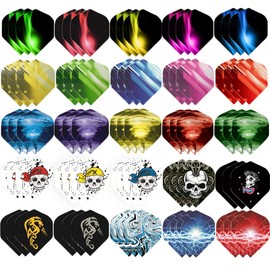 BIPY Dart Flights Accessory Kit 3/Set Feather Tail Wing Flight Outdoor Sports for Soft Steel Tip Darts Perfect Accessories Equipment Supplies for Dart Games