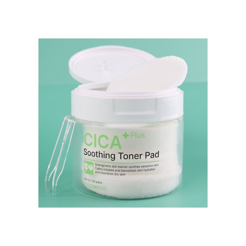 Food Aholic Cica Plus Soothing Toner Pads 60 Sheets (180ml)