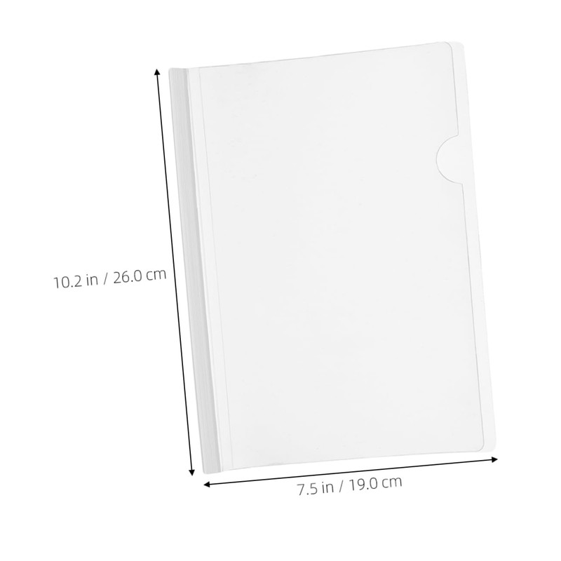 Operitacx 1set Folder Presentation Binder Report Covers with Sliding Bar