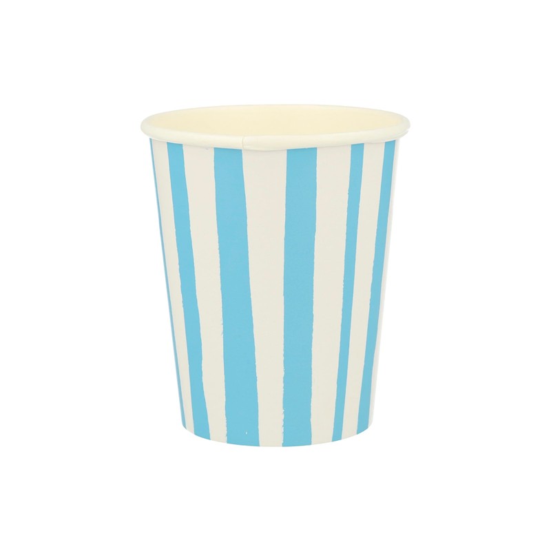 Meri Meri Mixed Stripe Cups (Pack of 8)