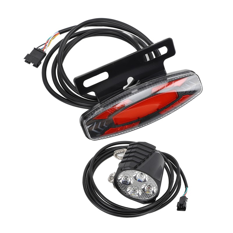 Bike Headlight Taillight Set High Brightness LED Front and Back