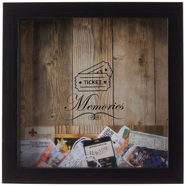 Lawrence Frames Black 10x10 Shadow Box Ticket Holder
