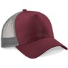 noTrash2003 Trucker Mesh Baseball Cap Trucker Hat Unisex One Size and Children's Models Baseball Cap Baseball Hat Over 40 Colours Plain Two-Tone Polyester Cotton, Burgundy Grey, Unit size
