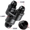 KUNTAUTOS Y Block Adapter Fittings -16 AN Male to Parallel