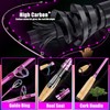 Sougayilang Spinning Rod Reel Combos,Colorful Two Pieces Spinning Pole with