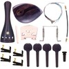 TUOREN 4/4 Full Size Violin Accessories Kit Bridge, Tailpiece, Tuning