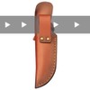 MiOYOOW Knife Sheath, 4.7'' PU Leather Belt Knife Cover Straight