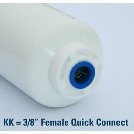 Omnipure K5553 All A520E Nitrate Removal Water Filter Inline 10" x 2.5" with 3/8" OD Quick Connect