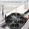 12 Cavities Aluminum Takoyaki Pan Maker Octopus Balls Egg Puffs
