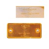 6 x Yellow Reflectors Rear Reflector Reflective Cat Eyes Rectangular