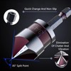 5 Pcs Countersink Drill Bits Set,High Carbon Chromium Steel Counter