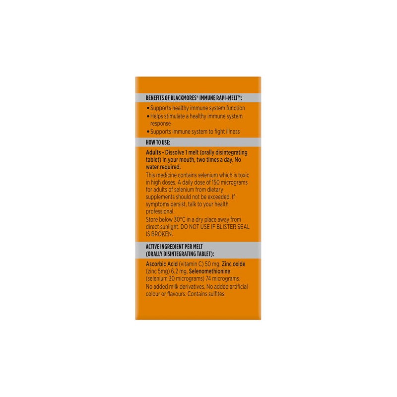 Blackmores Immune Rapi-Melt 90 Melts