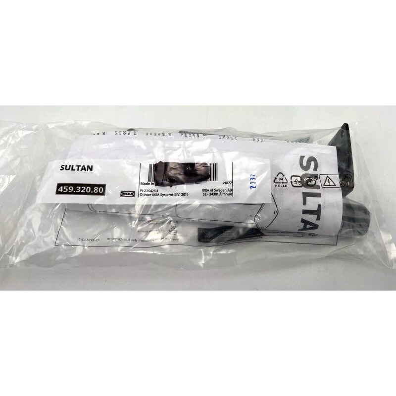 Ikea SULTAN 459.320.80 Support Leg Mattress Base Steel Black -