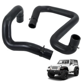 Upper and Lower Radiator Coolant Hose Compatible with Jeep Wrangler 2012-2018 Jeep Wrangler JK 2018 3.6L V6 Replace 55111395AE 55111394AC Cooling Outlet Pipe