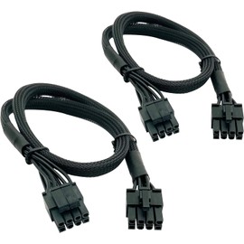 Generic 8-pin Male to CPU 8-pin 4-pin Male (4+4) Power Adapter Cable, EPS 12V 8-pin EPS12V for Motherboard