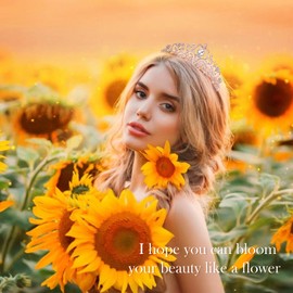 Birthday Tiaras for Girls, Crowns for Women Birthday, Tiara for Women Birthday Queen with Birthday Girl Sash, Crown for Girls with Rose Gold, Tiaras and Crowns for Girls, Queen Tiara with Comb