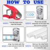 TK-Auto PVC Pipe Chamfer Tool Plastic Pipe Reamer Plumbing Deburr