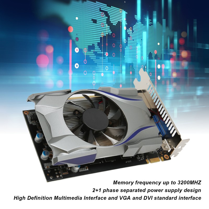 Gaming Graphics Card 2GB 128BIT GDDR5 192 CUDA Cores 32