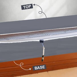 Zip Sheet with Top Sheet - Includes 1 Base Sheet & 2 Zip-On Sheets - Easy to Replace & Install - Soft 600TC Sateen 100% Cotton Fitted Sheets 17.5” Deep Pockets Calking Zip Sheets - Silver Grey