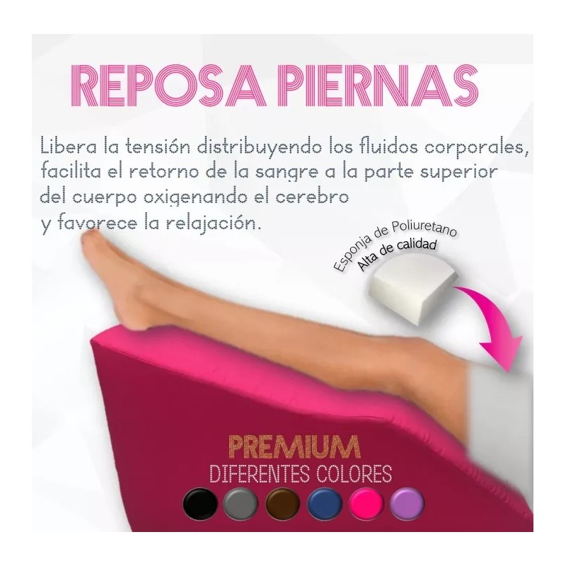 Cojin Descansa Piernas, Disminuye Varices Y Pies Hinchados