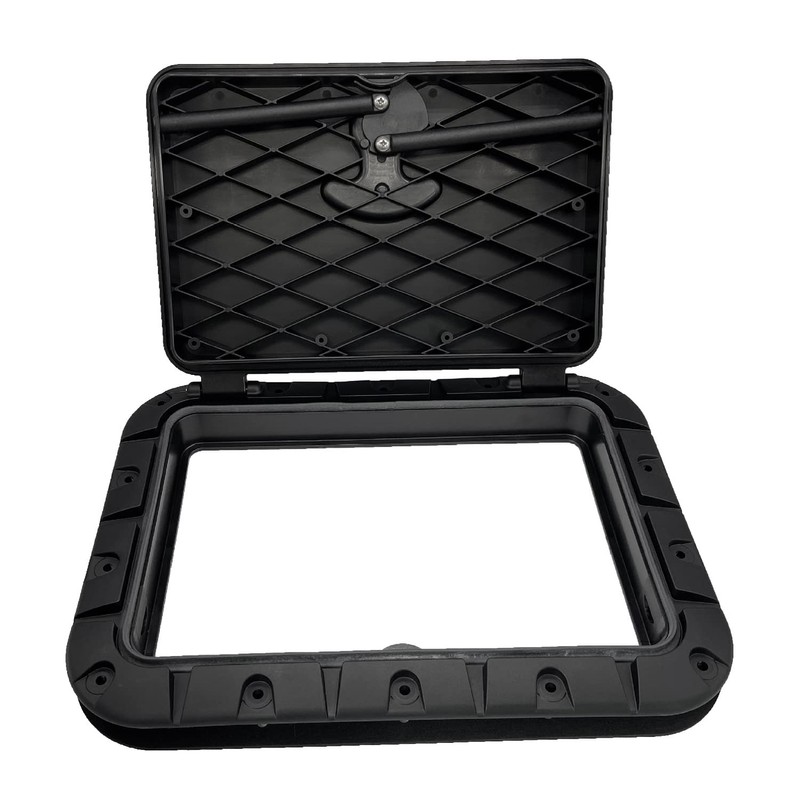 DHYAWUER Marine Deck Plate Square Hatch Pull Out Handle Hatch