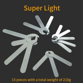 15-Piece Super Thin Spanner Set - Mini Open-End Thin Wrench set Kit for Bicycles, Toys - Metric Sizes 4mm to 24mm